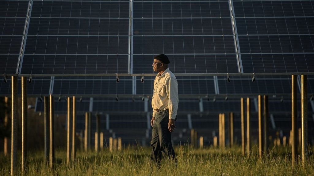 Agrivoltaics Lets Farms Harvest Crops and Sunshine Together Solar panels above farmland